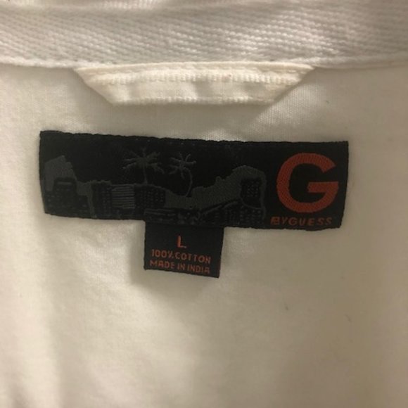 G by Guess white pleated shirt - Picture 2 of 4